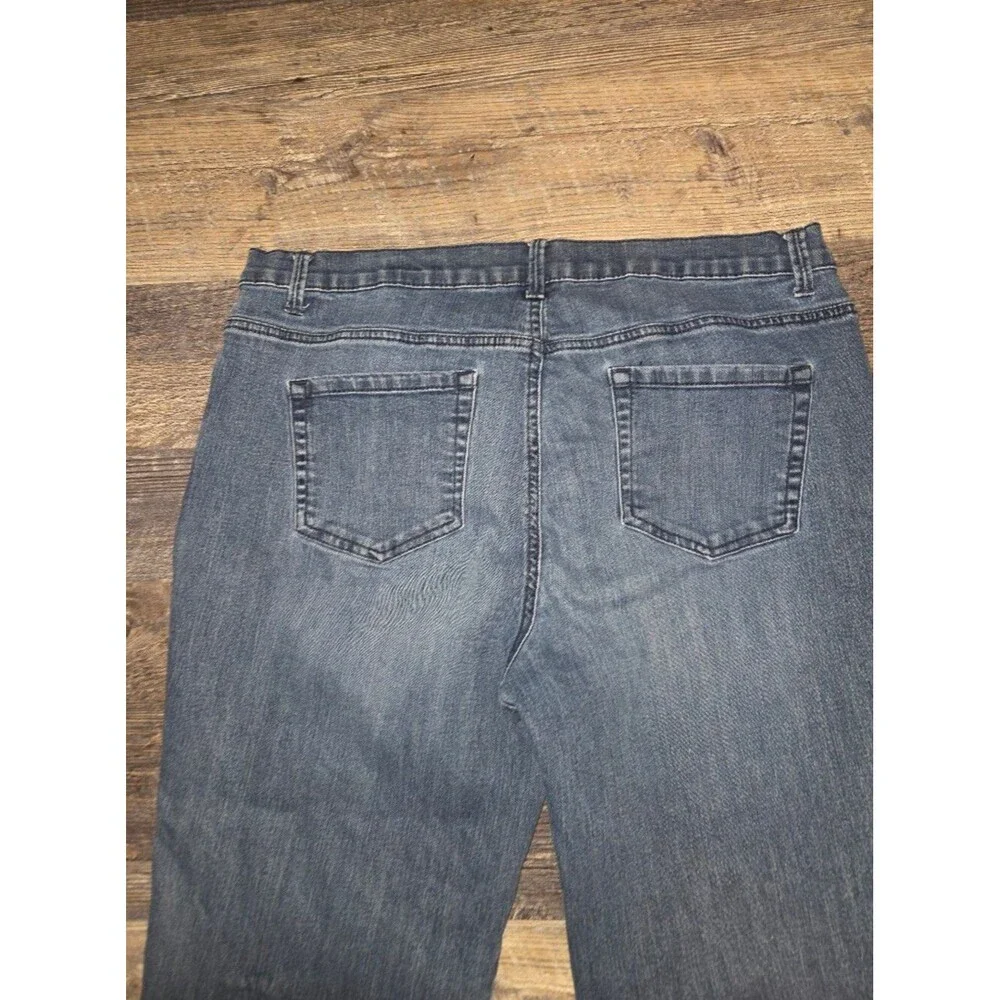 Gloria Vanderbilt Amanda Straight Leg Size 18W Plus Cropped Jeans